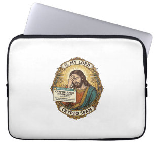 Jesus fügte Spam Crypto-Gruppenchat Ärger Humor hi Laptopschutzhülle