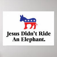 Jesus fuhr nicht mit einem Elefanten - demokratisc