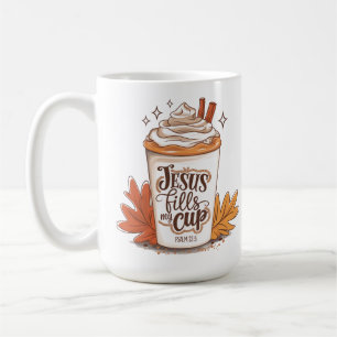 Jesus füllt meinen Becher Psalm 23:5 Kaffee Kaffeetasse