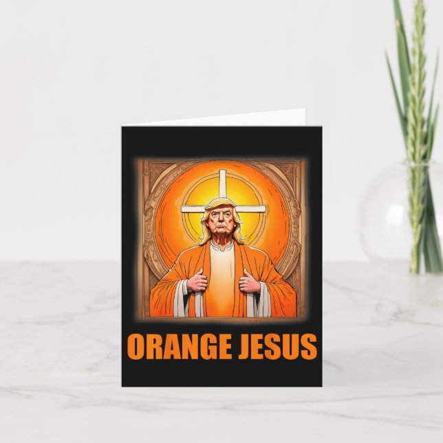 Jesus Funny Trump 1 Karte (Vorderseite)