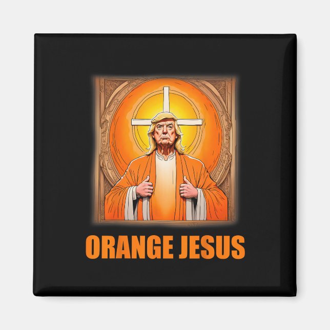 Jesus Funny Trump 1 Magnet (Vorne)