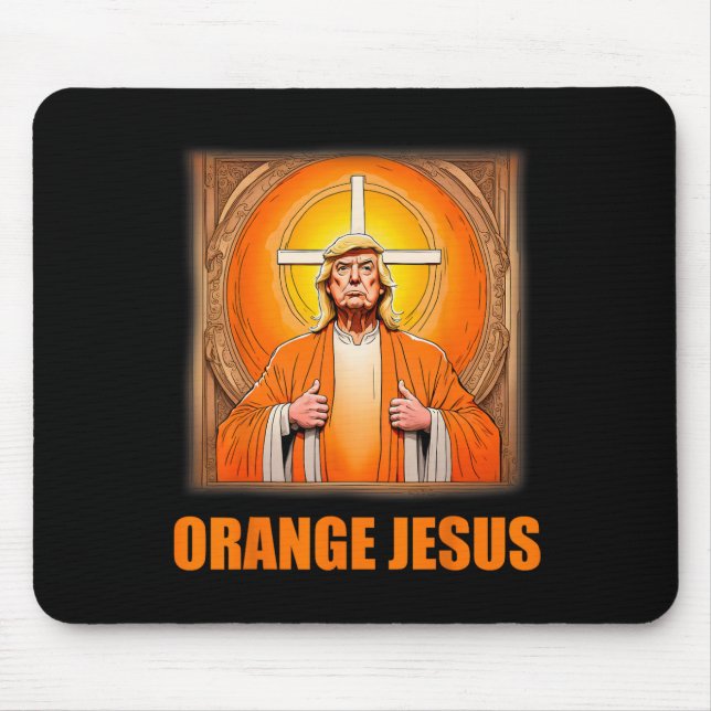 Jesus Funny Trump 1 Mousepad (Vorne)