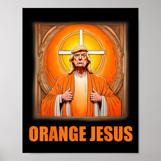 Jesus Funny Trump 1 Poster (Vorne)