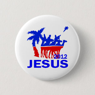 Jesus für Präsidenten 2012 Button
