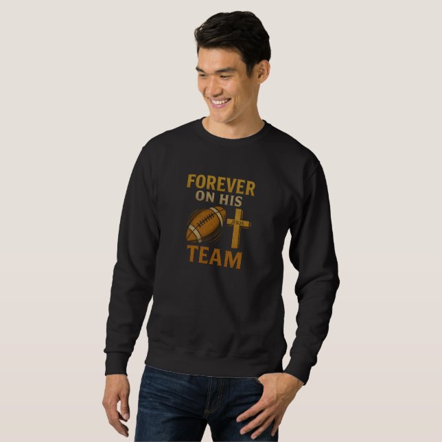 Jesus - Fußball - Christlich Sweatshirt (Vorne ganz)