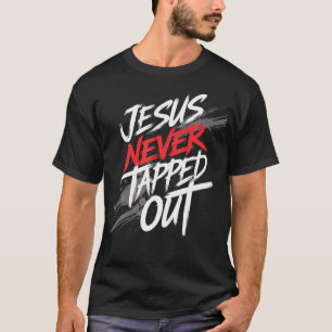 Jesus gab nie auf Christlicher Kämpfer Glaube T-Shirt