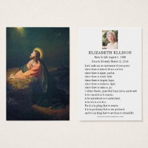 Jesus Garden von Gethsemane Beerdigung Gebet Card