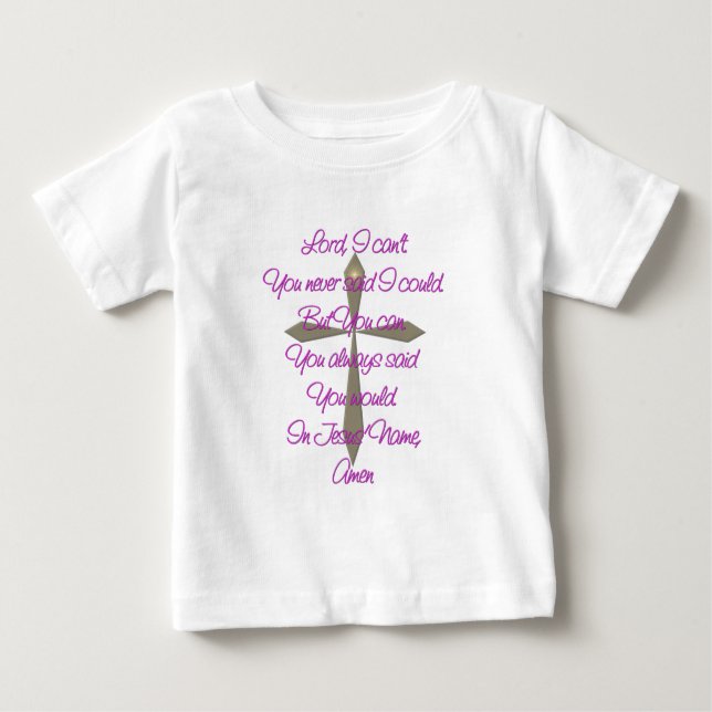 Jesus Gebet Baby T-shirt (Vorderseite)