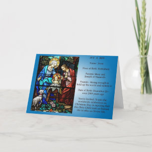 Jesus-Geburts-Mitteilung Feiertagskarte