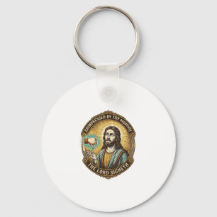 Jesus Gefällt-nicht-Button Social Media Hater Trol Schlüsselanhänger