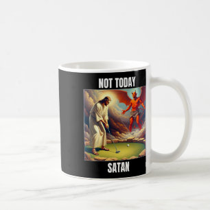 Jesus gegen Satan beim Golfspielen - Nicht heute S Kaffeetasse