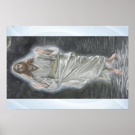 Jesus geht auf dem Meeresplakat spazieren Poster