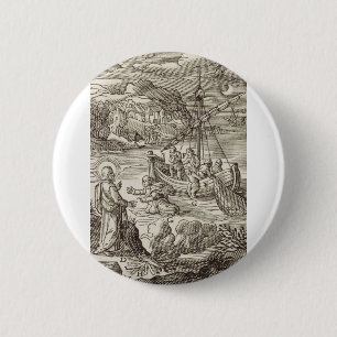 Jesus geht auf dem Wasser Button
