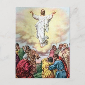 Jesus geht auf die Himmlische Zuhause Postkarte