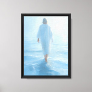 Jesus geht ins Licht Leinwanddruck