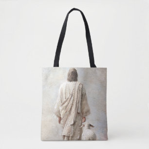 Jesus geht mit dem Lamm