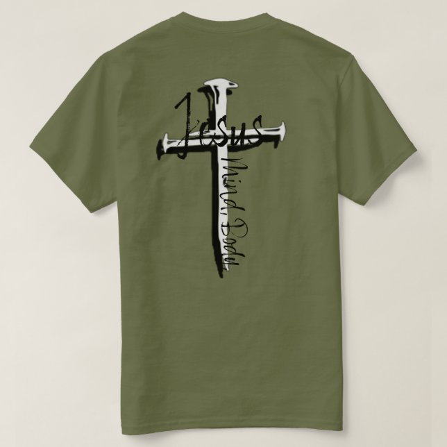 JESUS, Geist, Körper T-Shirt (Design Rückseite)