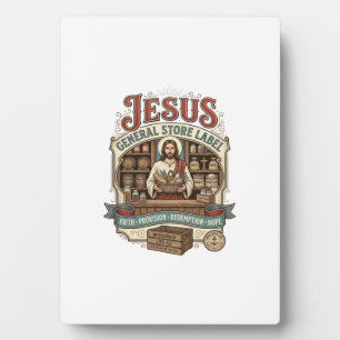 Jesus Gemischtwarenladen Label Jesus Gemischtwaren Fotoplatte