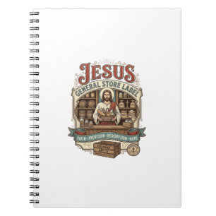 Jesus Gemischtwarenladen Label Jesus Gemischtwaren Notizblock