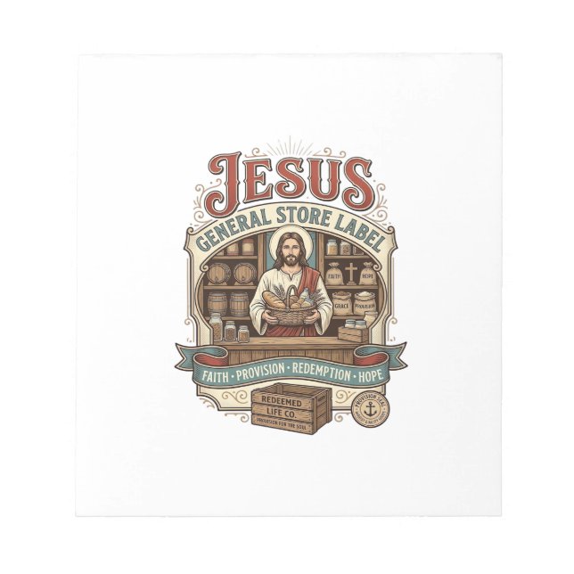 Jesus Gemischtwarenladen Label Jesus Gemischtwaren Notizblock (Vorderseite)