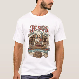 Jesus Gemischtwarenladen Label Jesus Gemischtwaren T-Shirt