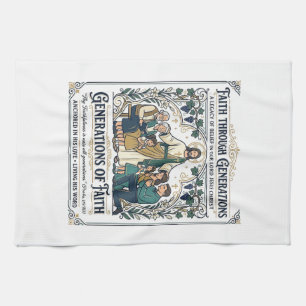 Jesus Genealogie Familienstammbaum-Shirt Glaube Ba Geschirrtuch