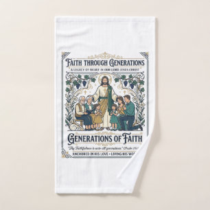 Jesus Genealogie Familienstammbaum-Shirt Glaube ba Handtuch