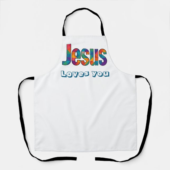 Jesus geometrisches Muster  Schürze (Vorderseite)