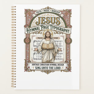 Jesus-Gesangbuch-Seitentypografie Jesus-Gesangbuch Planer