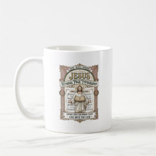 Jesus-Gesangbuch-Seitentypos Jesus-Gesangbuch-Seit Kaffeetasse