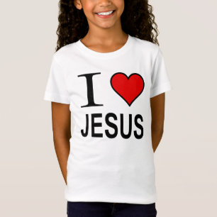 Jesus-Geschenke I Liebe Jesus-Logo auf angepassten T-Shirt