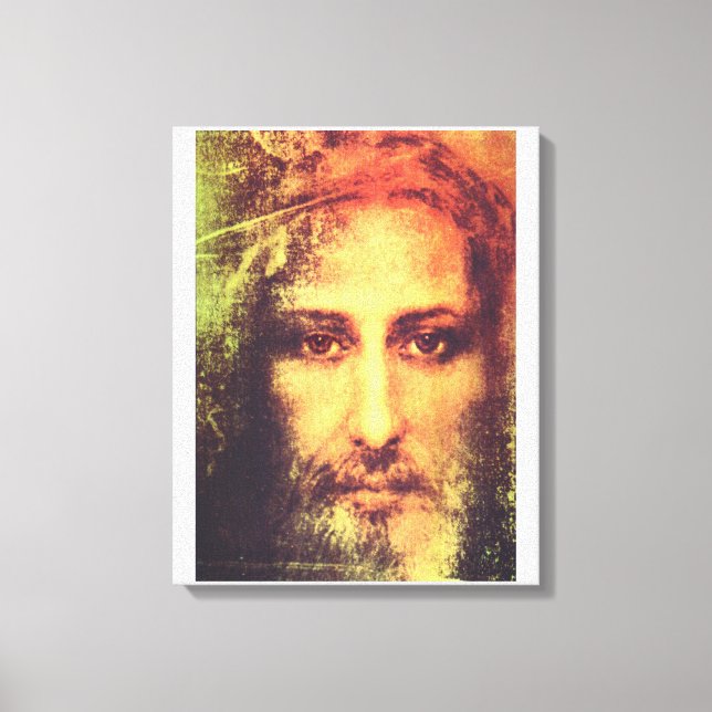 Jesus-Gesicht-Leinwand Leinwanddruck (Vorderseite)