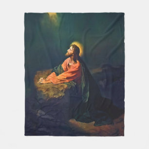 Jesus Gethsemane Agony Garden Mount Olives Hofman Fleecedecke