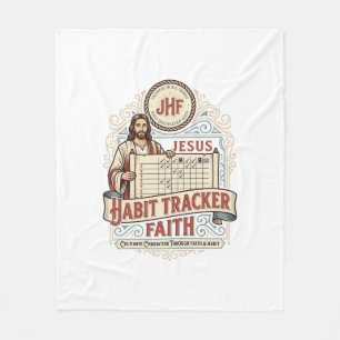 Jesus Gewohnheits-Tracker Glaube Jesus Gewohnheits Fleecedecke