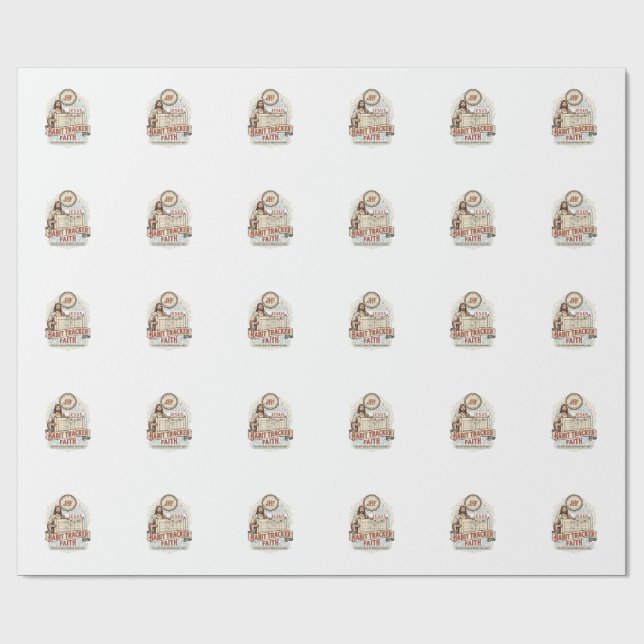 Jesus Gewohnheits-Tracker Glaube Jesus Gewohnheits Geschenkpapier (Flach)