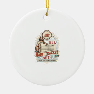 Jesus Gewohnheits-Tracker Glaube Jesus Gewohnheits Keramik Ornament