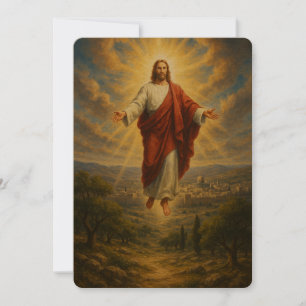 Jesus gibt die lebenslange Grußkarte Dankeskarte