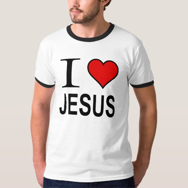 Jesus gibt I Liebe Jesus Logo auf ragalan T-Shirt (Vorderseite)