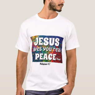 JESUS GIBT IHNEN ECHTES FRIEDEN (Mann) 50. Jubiläu T-Shirt