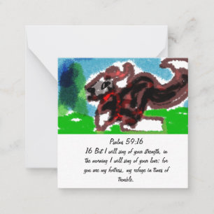 Jesus gibt Liebe und Kraft, Mitteilungskarte