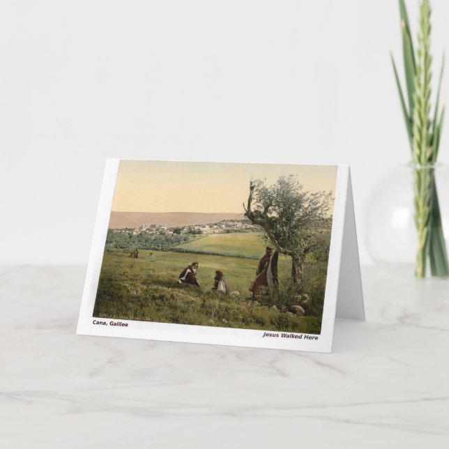 Jesus ging hier: Kana, Galiläa Karte (Vorderseite)
