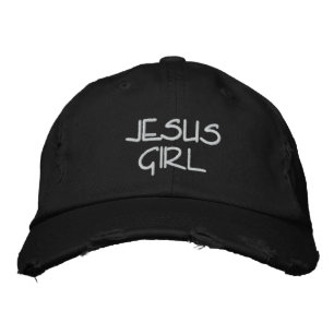 JESUS GIRL HAT BESTICKTE BASEBALLKAPPE