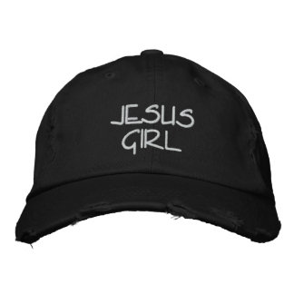 JESUS GIRL HAT BESTICKTE BASEBALLKAPPE