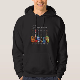 Jesus Gitarre Farben Gott sagen, Sie sind Hoodie