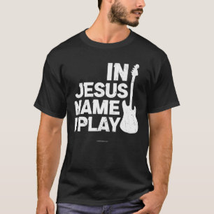 Jesus Gitarre spielen Christliche Bibelverse Relig T-Shirt