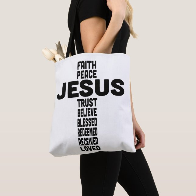 Jesus-Glaube-Friede glauben an Christliche Schwarz (Von Nahem)