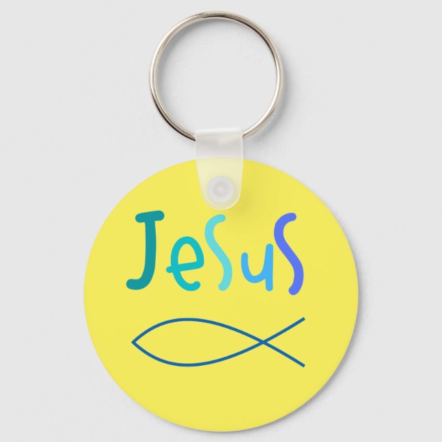 Jesus Glaube Schlüsselanhänger (Vorderseite)