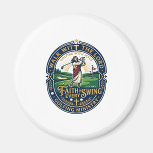 Jesus Golf-Shirt Glaube-basiertes Design_1 Magnet