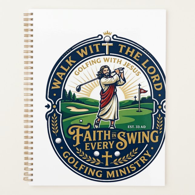 Jesus Golf-Shirt Glaubensbasiertes Design_1 Planer (Vorderseite)