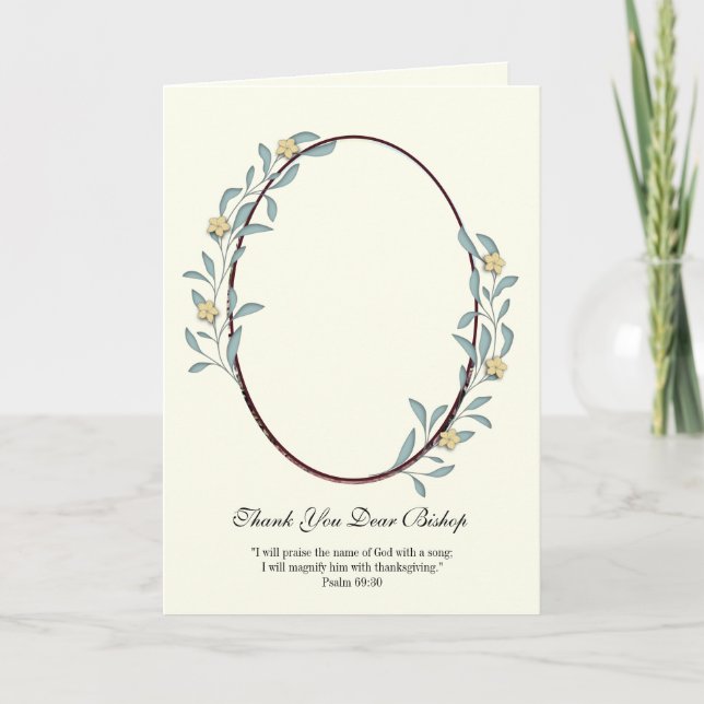 Jesus Good Shepherd Bischof Förderung Karte (Vorderseite)